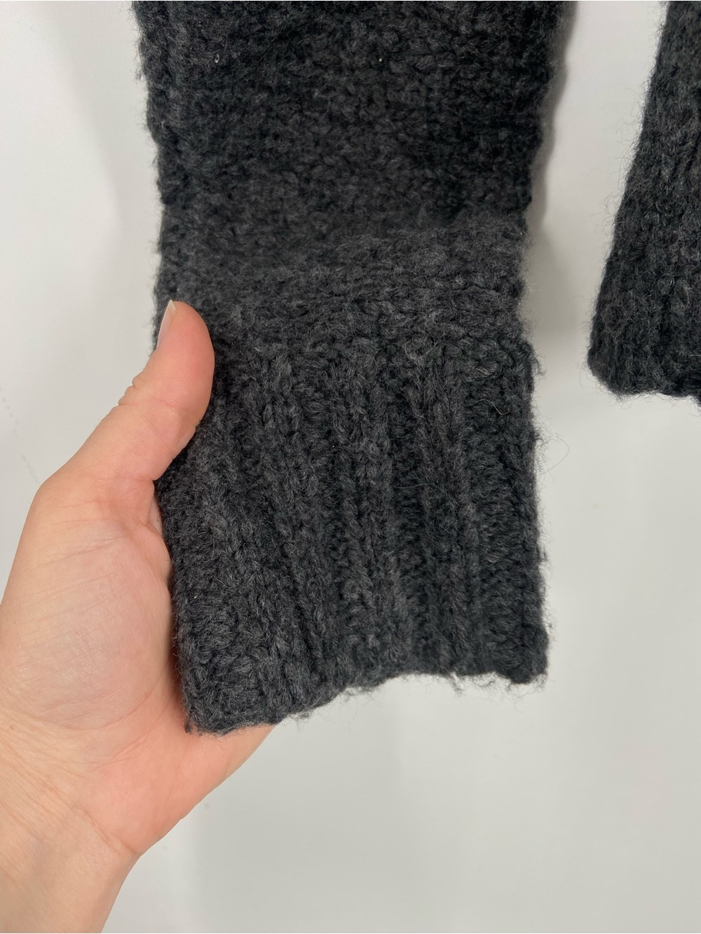 J. Crew Swingy alpaca-blend turtleneck sweater Gray XS - Picture 3 of 8
